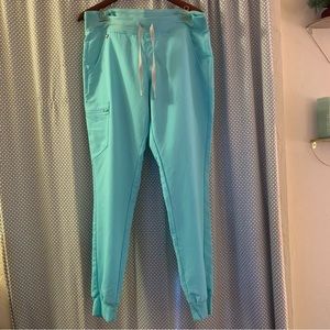 NWOT Turquoise Zamora Figs Scrub Pants Large Tall